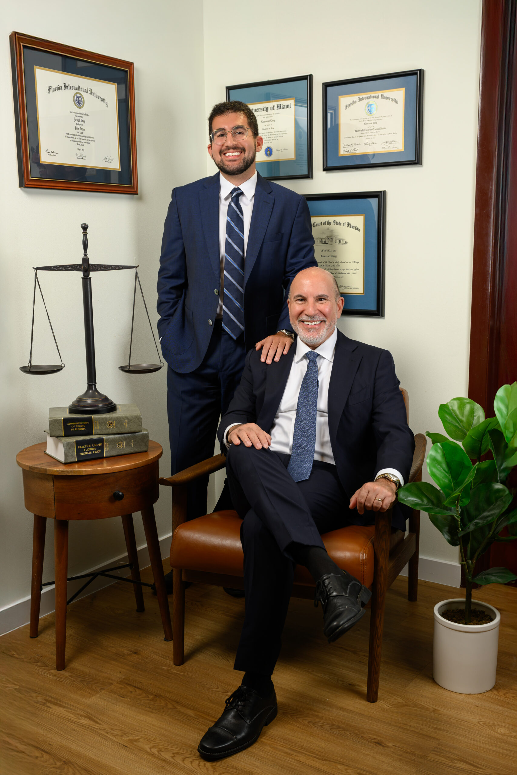 Lawrence Levy and Joseph Levy - Professional team photo